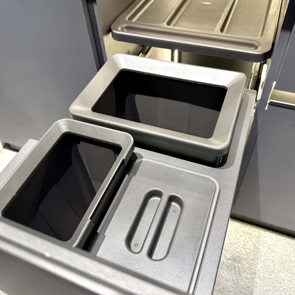 Basurero Reciclaje 3 Contenedores Extraíble (18, 6 y 5 L)