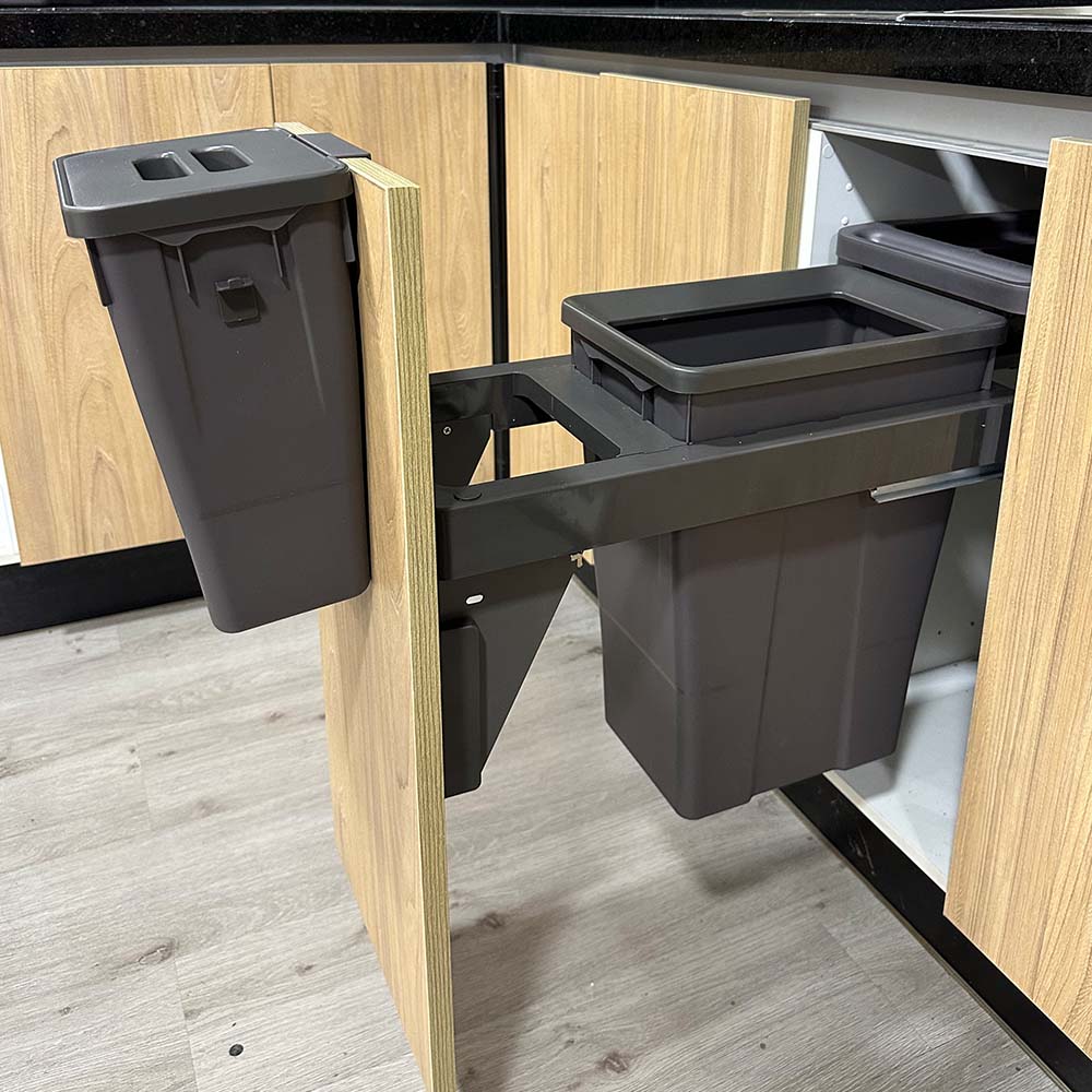 Basurero Reciclaje 2 Contenedores Extraíble (18 y 6 L)