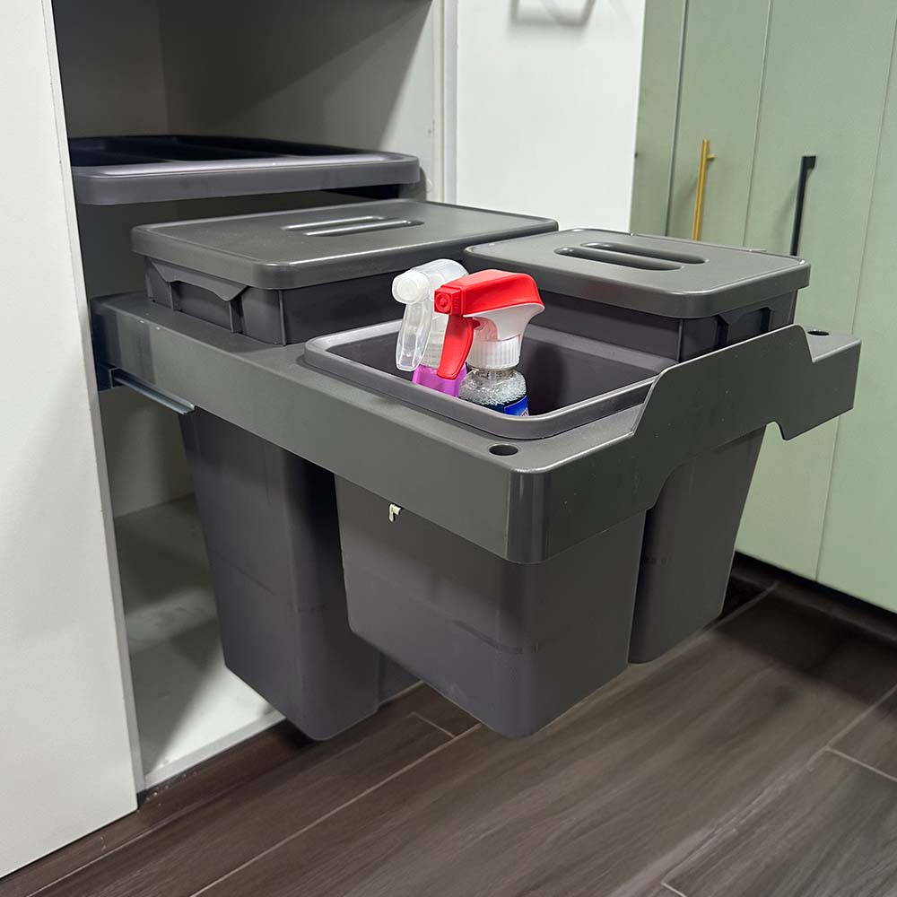 Basurero Reciclaje 3 Contenedores Extraíble (18, 6 y 5 L)