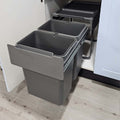Basurero Reciclaje 2 Contenedores Extraíbles (40 L)