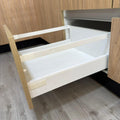 Cajón Metálico Blanco Frente Madera Altura 183 mm
