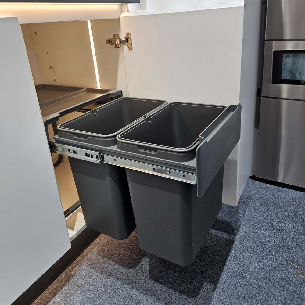 Basurero Reciclaje 2 Contenedores Extraíbles (40 L)