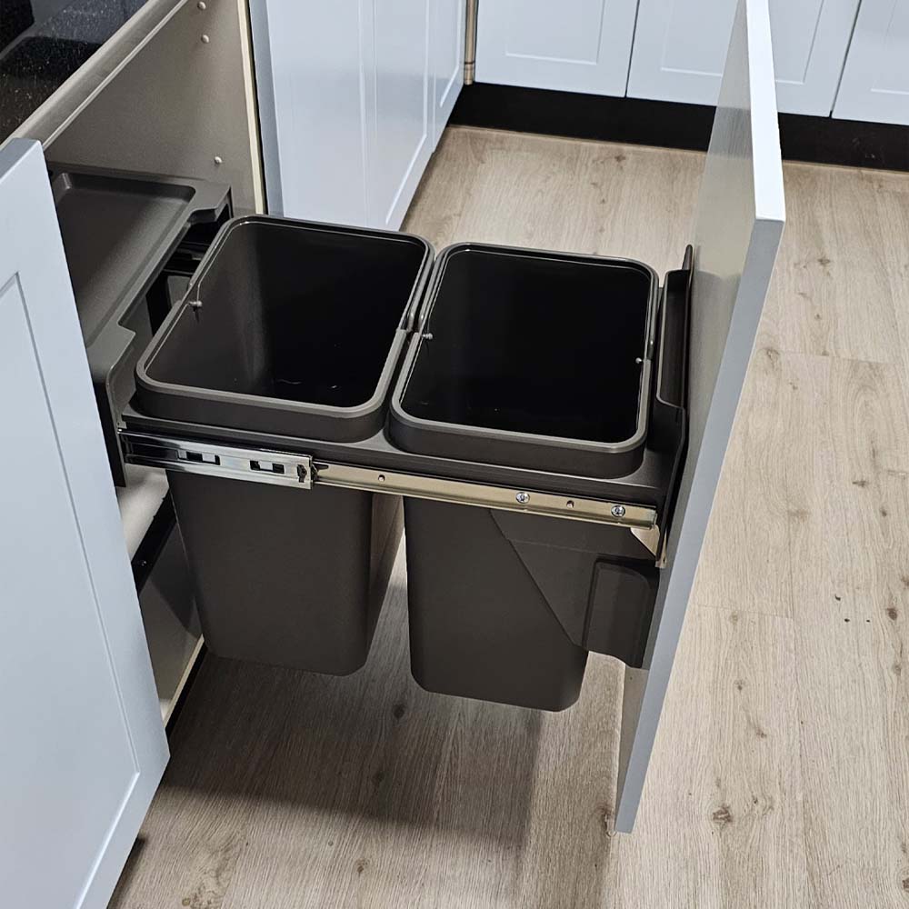 Basurero Reciclaje 2 Contenedores Extraíbles (40 L)