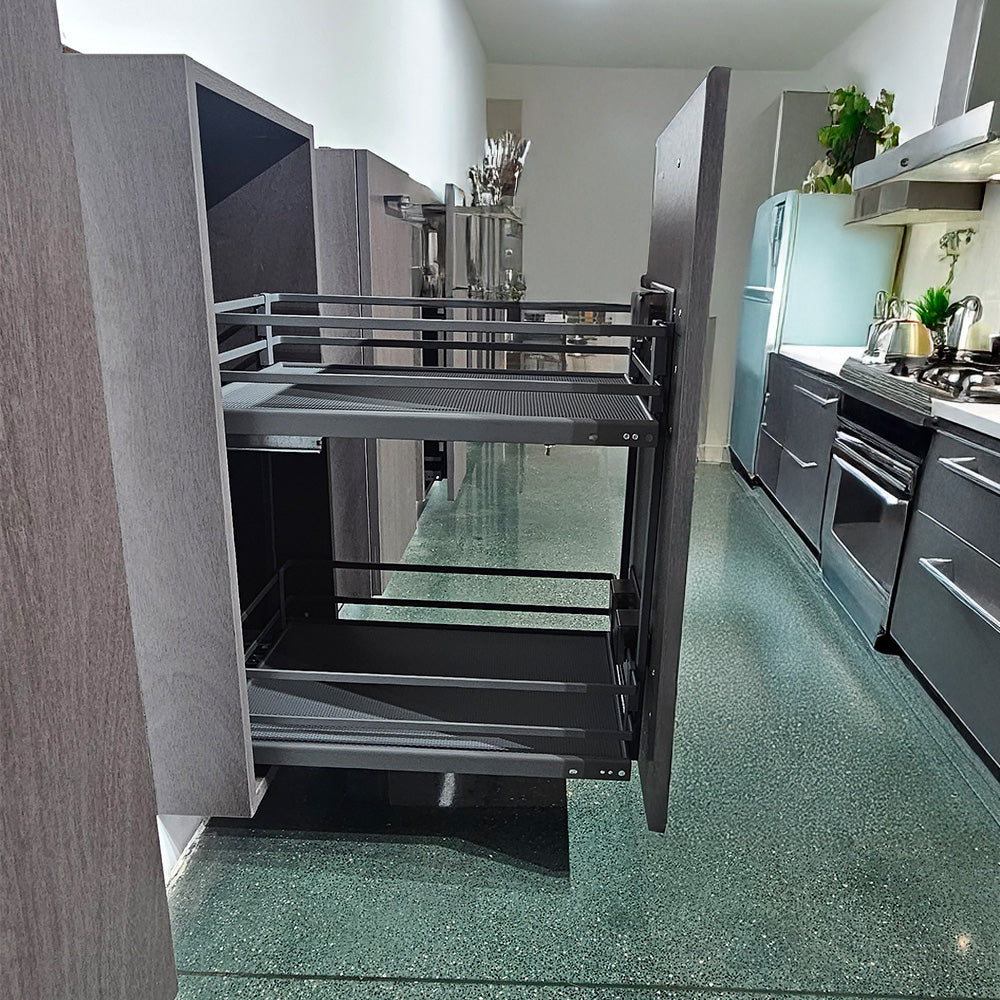 Especiero Extraíble Antracita 300 mm Cierre Suave