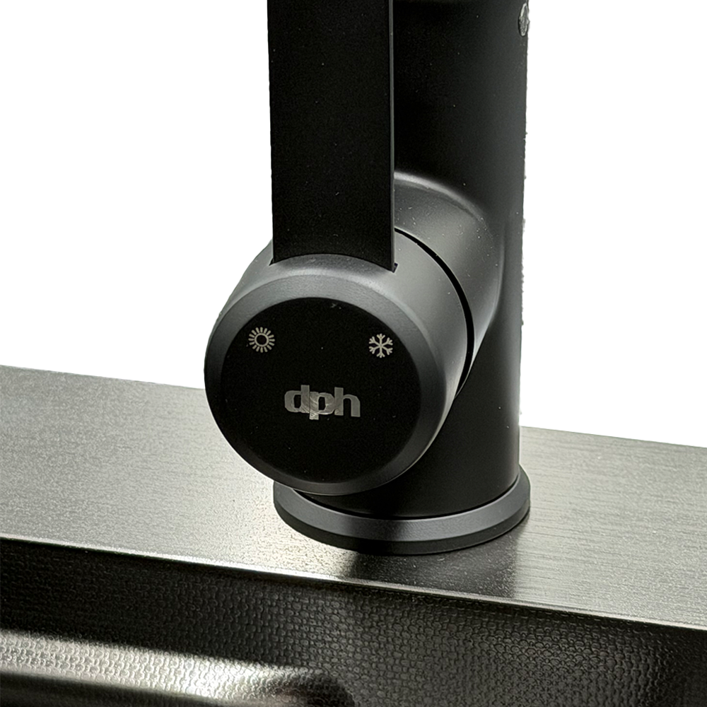 Llave Monomando Lavaplatos Extensible Negra