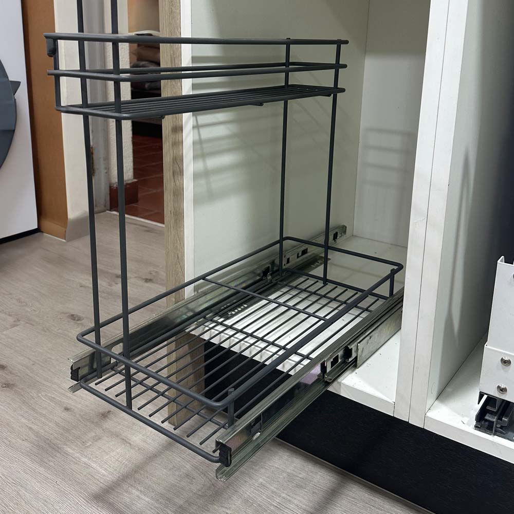 Organizador Productos de Limpieza Doble Altura Antracita