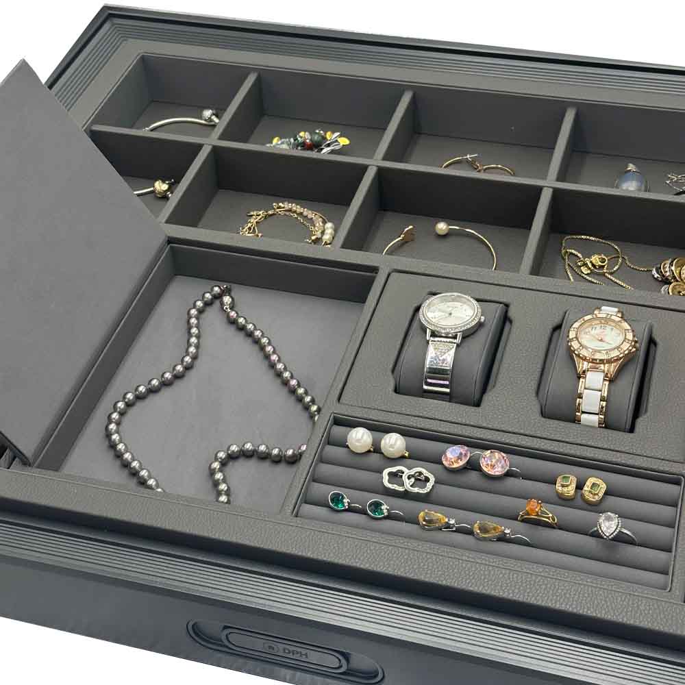 Organizador de Joyas y Accesorios Gris Grafito