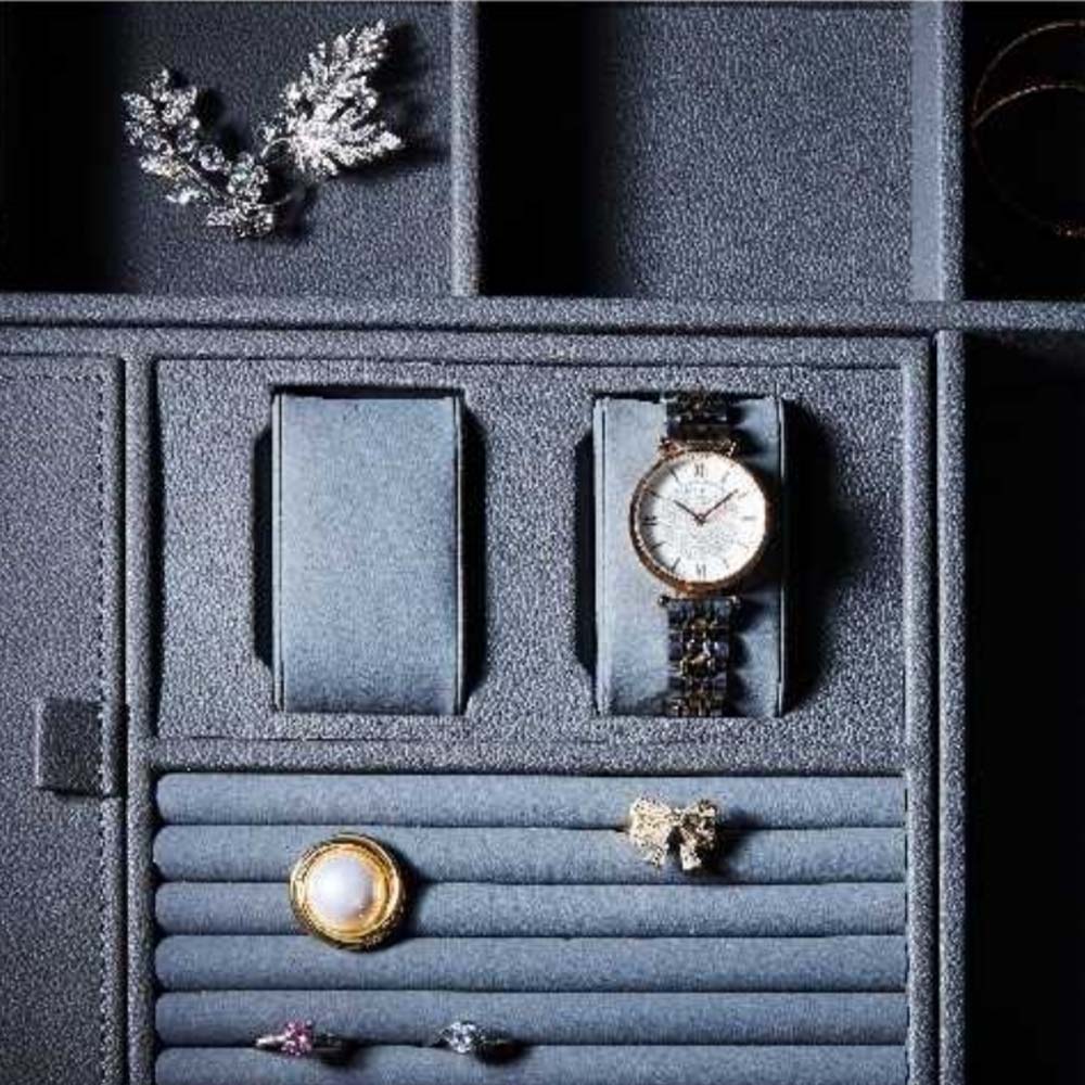 Organizador de Joyas y Accesorios Gris Grafito