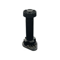 Pata Plástica Regulable con Clip Negra (juego 4 unidades)