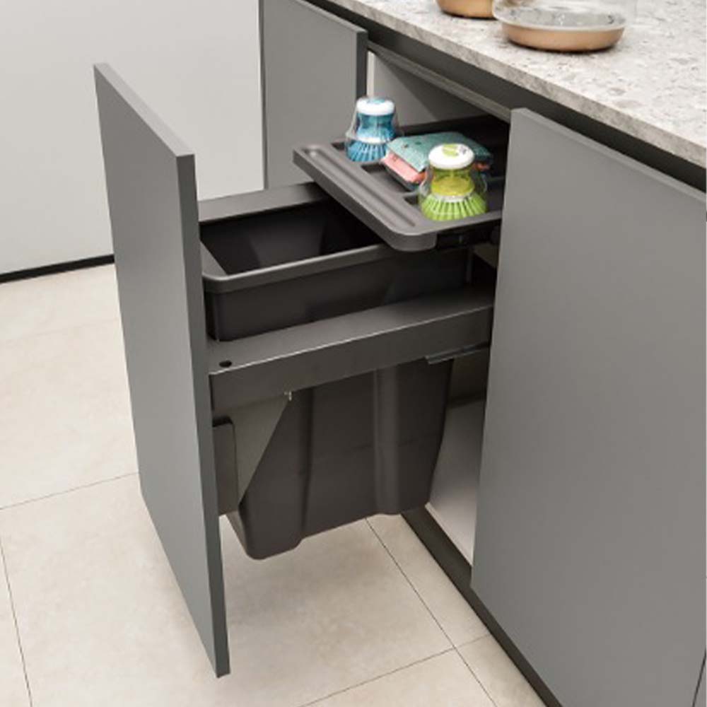 Basurero 1 Contenedor Extraíble con Tapa (30 L)