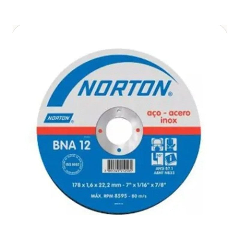 Disco Corte Metal BNA22 9X1/8X7/8 Norton