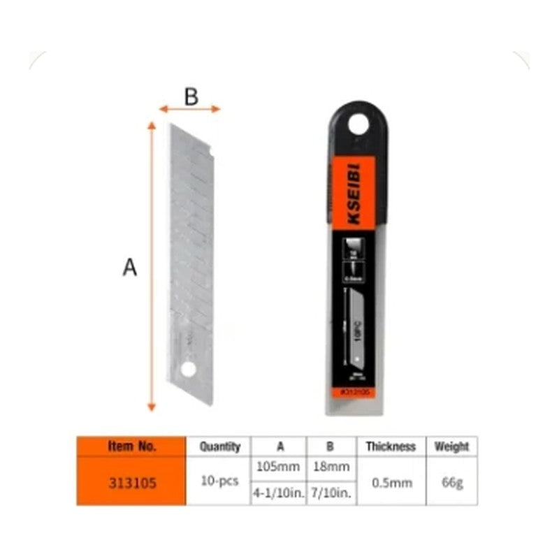 Repuesto Cuchillo Cartonero 18 mm Kseibi