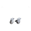 Pack 10 · Rueda Goma 50 MM con Base y Freno Star